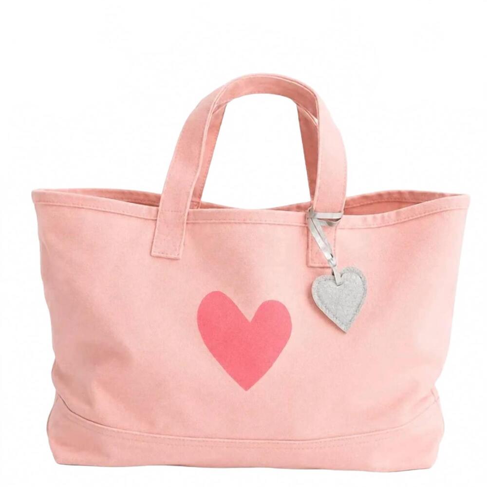 NEW KERRI ROSENTHAL women's the imperfect heart tote in sugar pink